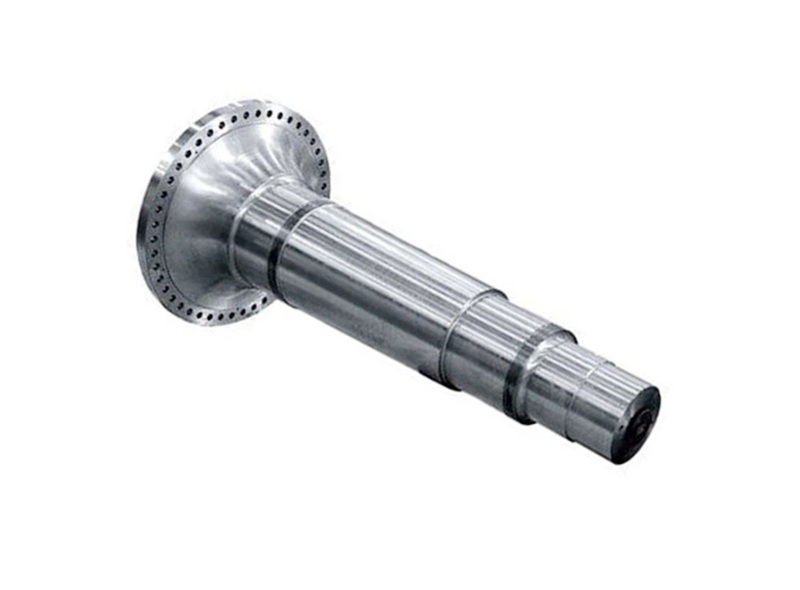 Custom flanged shaft manufactured to customer drawing