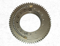 External gear slewing ring for heavy industrial applications